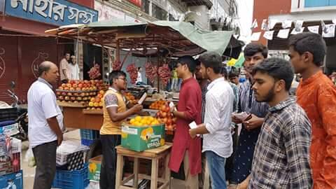 রাসিক নির্বাচনের লিটনের পক্ষে ভোট প্রার্থনা ইঞ্জিনিয়ার পল্লবের।