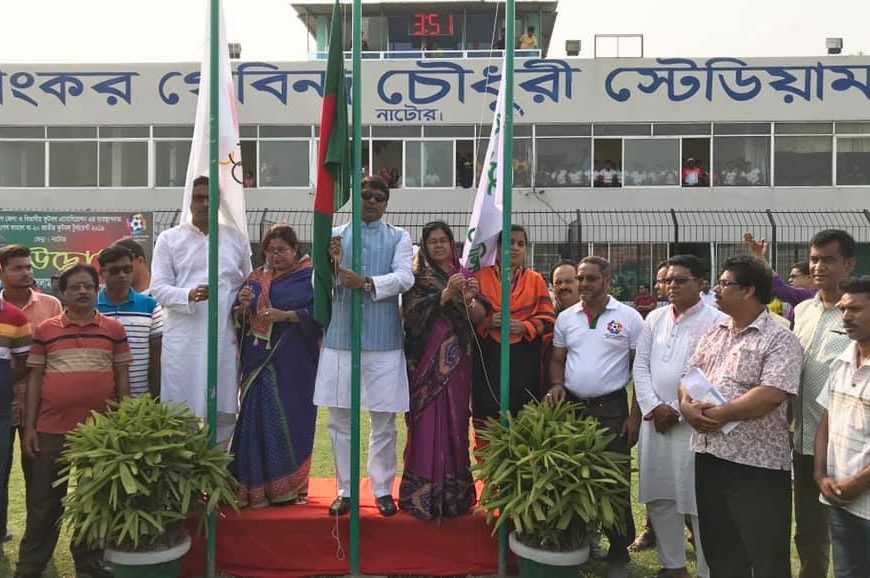 নাটোরে শেখ কামাল অনুর্ধ্ব-২০ ফুটবল টুর্নামেন্ট শুরু