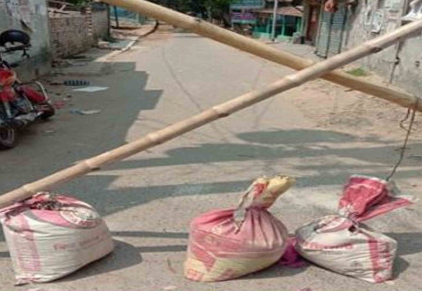 নাটোরের সিংড়ার গোডাউন পাড়া লকডাউন করলো এলাকাবাসী