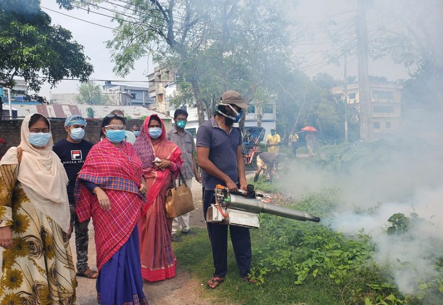 নাটোর পৌরসভায় ডেঙ্গু নিধন অভিযান শুরু