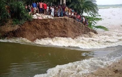 নাটোরে ভেঙ্গে গেলো কলমের কলকলি বাঁধ