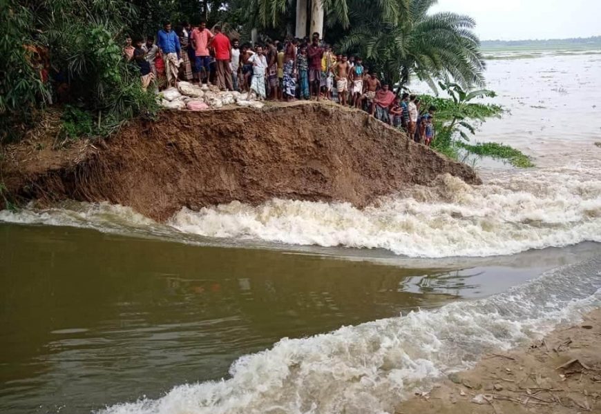 নাটোরে ভেঙ্গে গেলো কলমের কলকলি বাঁধ