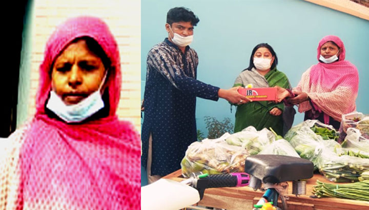 স্বাবলম্বী হওয়ার স্বপ্ন দেখছেন সবজি খালা হাজেরা বেগম