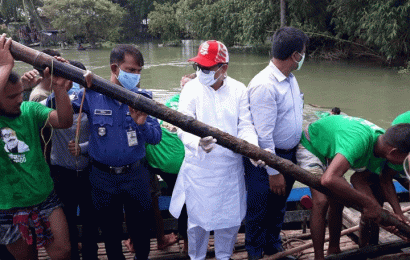 সিংড়ার আত্রাই নদীতে অবৈধ সোঁতি জাল উচ্ছেদে অংশ নিলেন আইসিটি প্রতিমন্ত্রী পলক