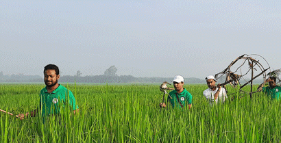 চলনবিলে বক দিয়ে বক ধরার সময় ৫ পাখি শিকারি আটক