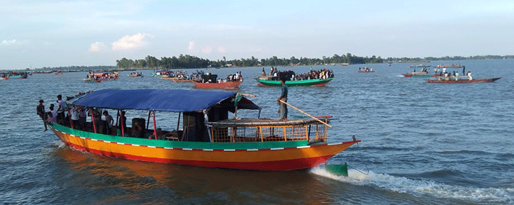 চলনবিলের বিলশা  দর্শনার্থীদের সমাগমে মুখরিত