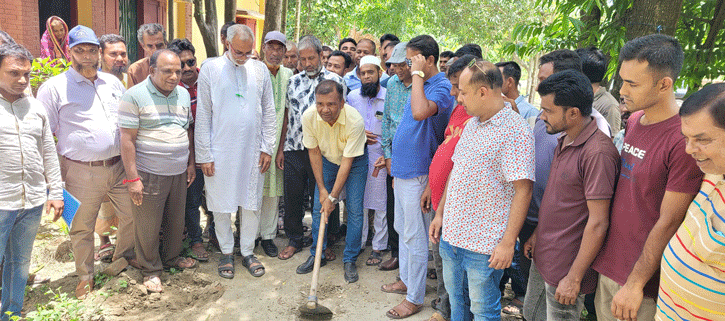 লালপুরে রাস্তা এইচবিবি করনের উদ্বোধন