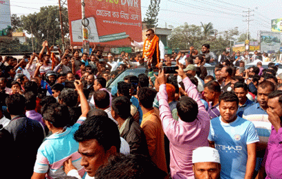 নাটোর-১ আসনে আ’লীগ প্রার্থী বকুল এমপিকে সংবর্ধনা